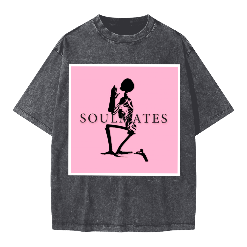 SOULMATES Camiseta Oversize Washed