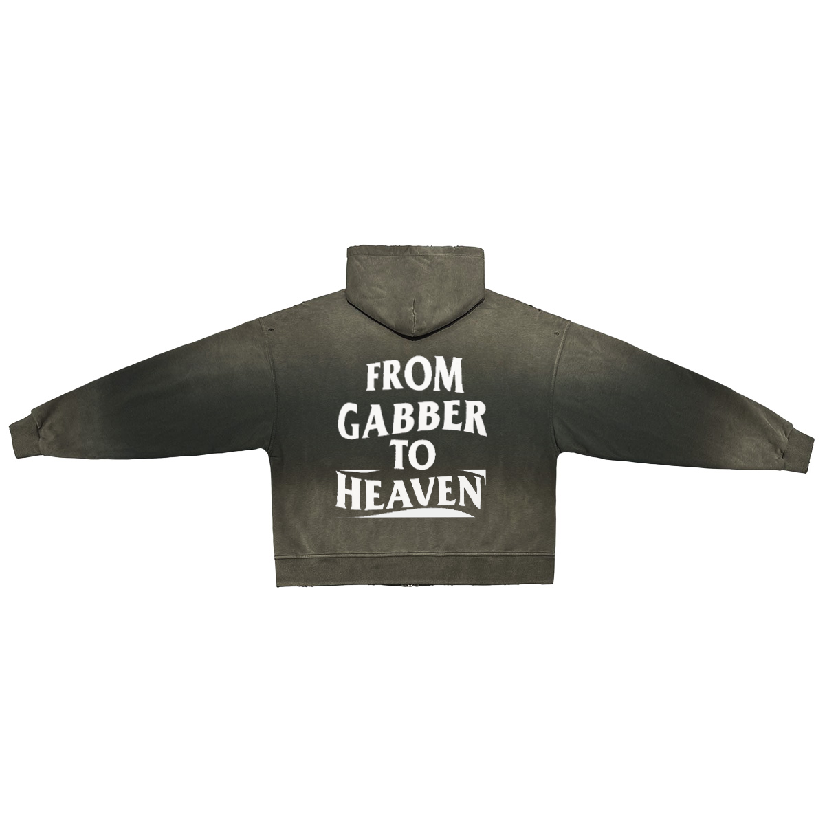 GABBER TO HEAVEN BASIC Sudadera Zip Oversize Unisex