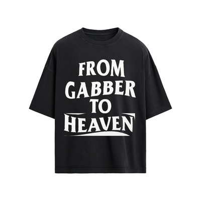 GABBER TO HEAVEN LOWCORE V1 Camiseta Oversize Unisex