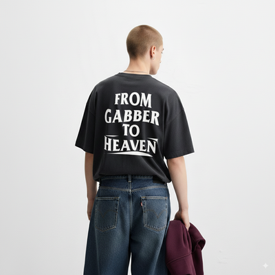 GABBER TO HEAVEN BASIC Camiseta Oversize Unisex