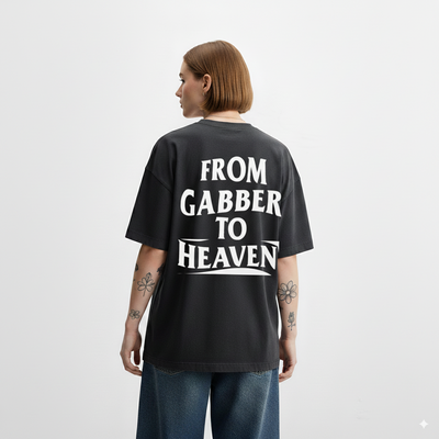 GABBER TO HEAVEN BASIC Camiseta Oversize Unisex